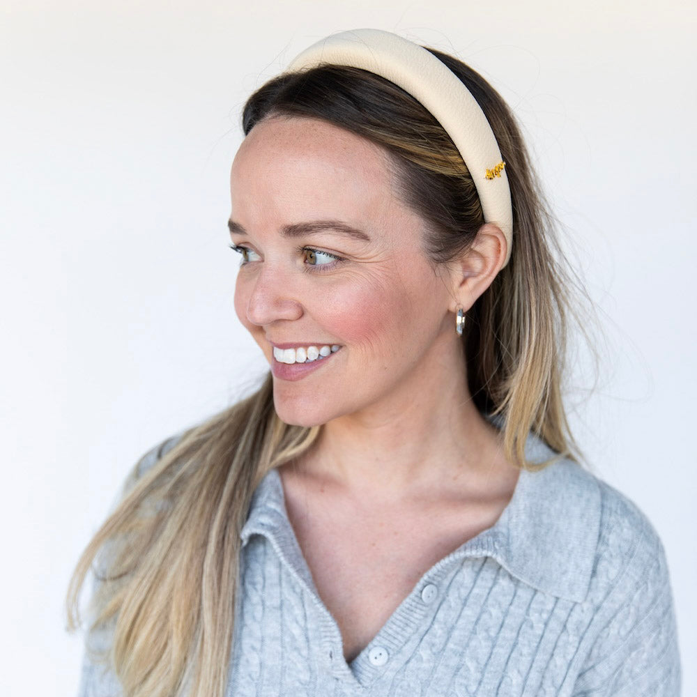 Classic Padded Headband - Cream