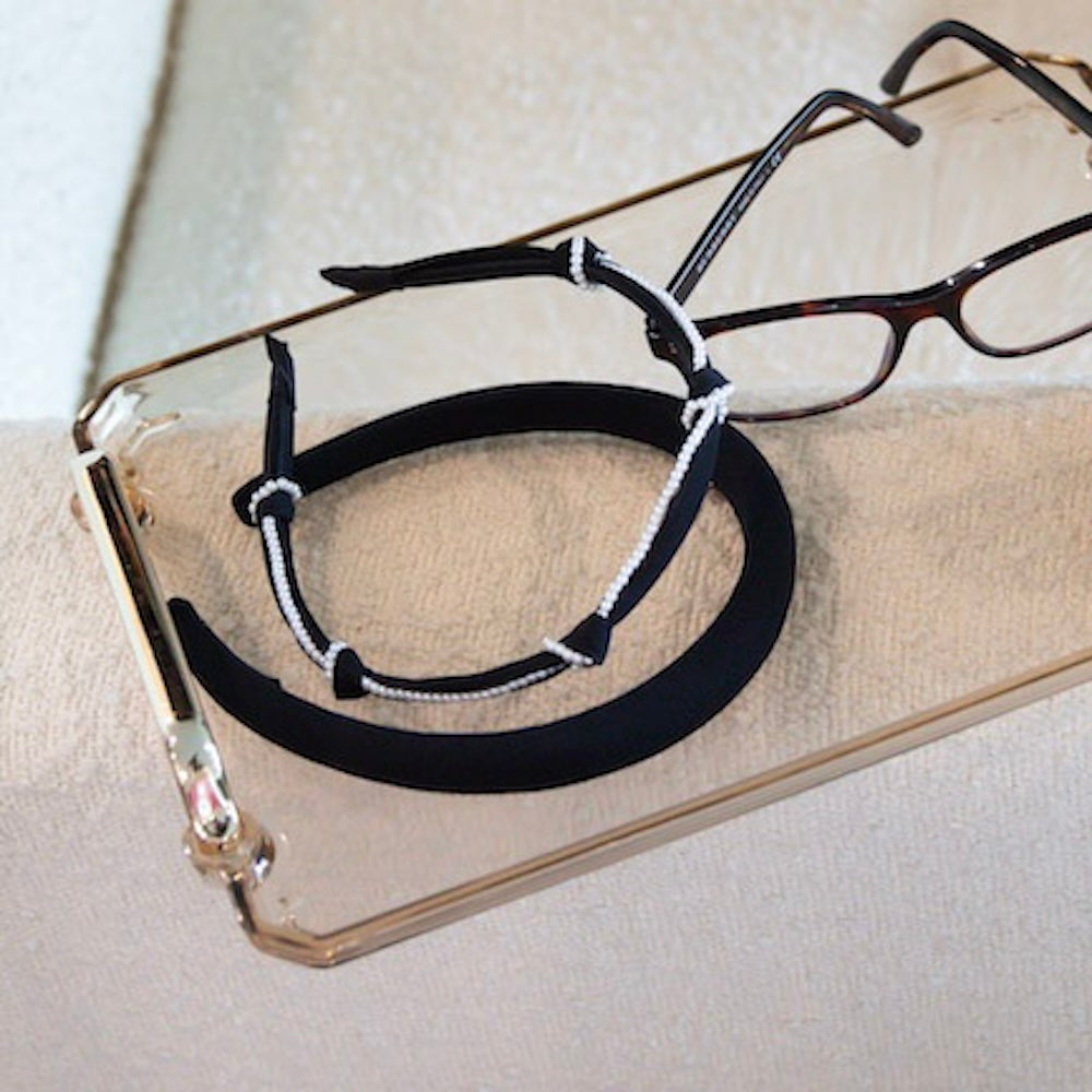 Classic Padded Thin Headband  - Black
