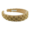 Embellished Starburst Padded Headband - Gold
