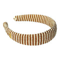 Classic Padded Rope Headband - Gold Ivory