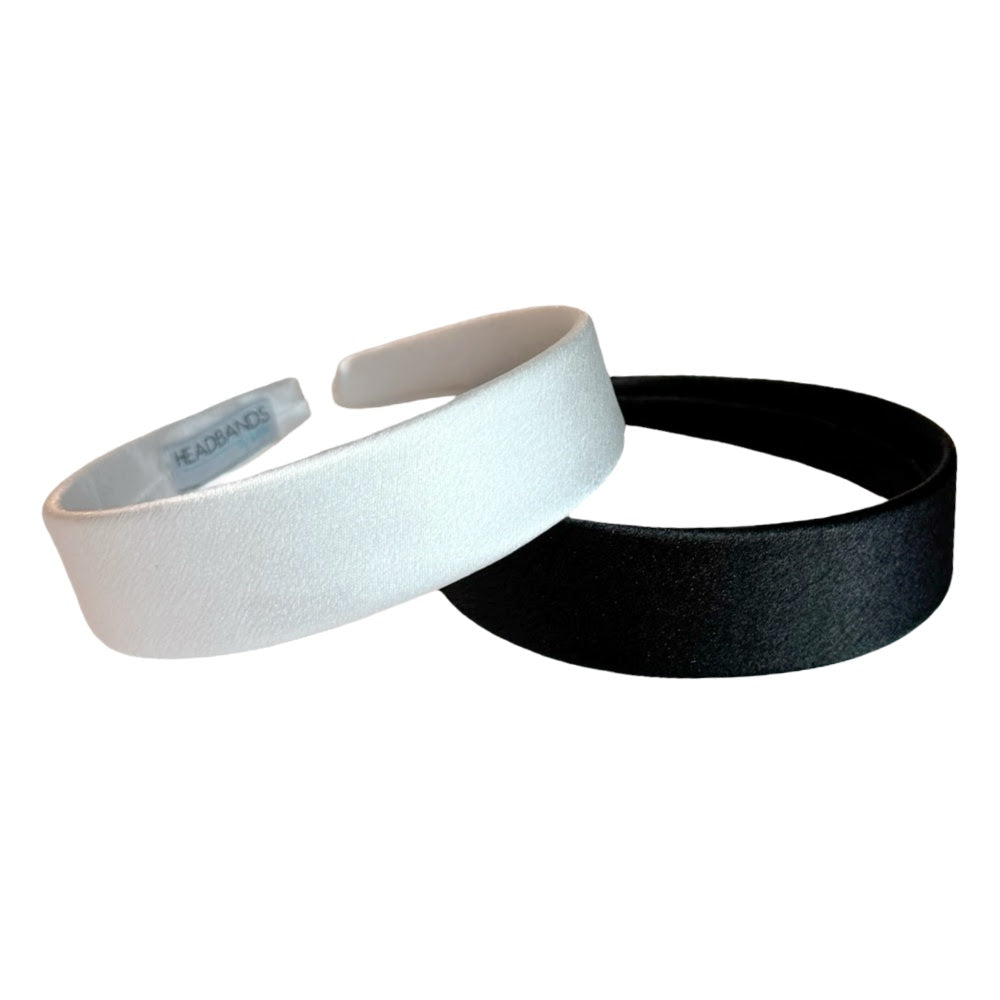 Wide Headband Set - Black + White