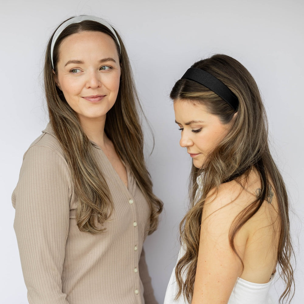 Wide Headband Set - Black + White