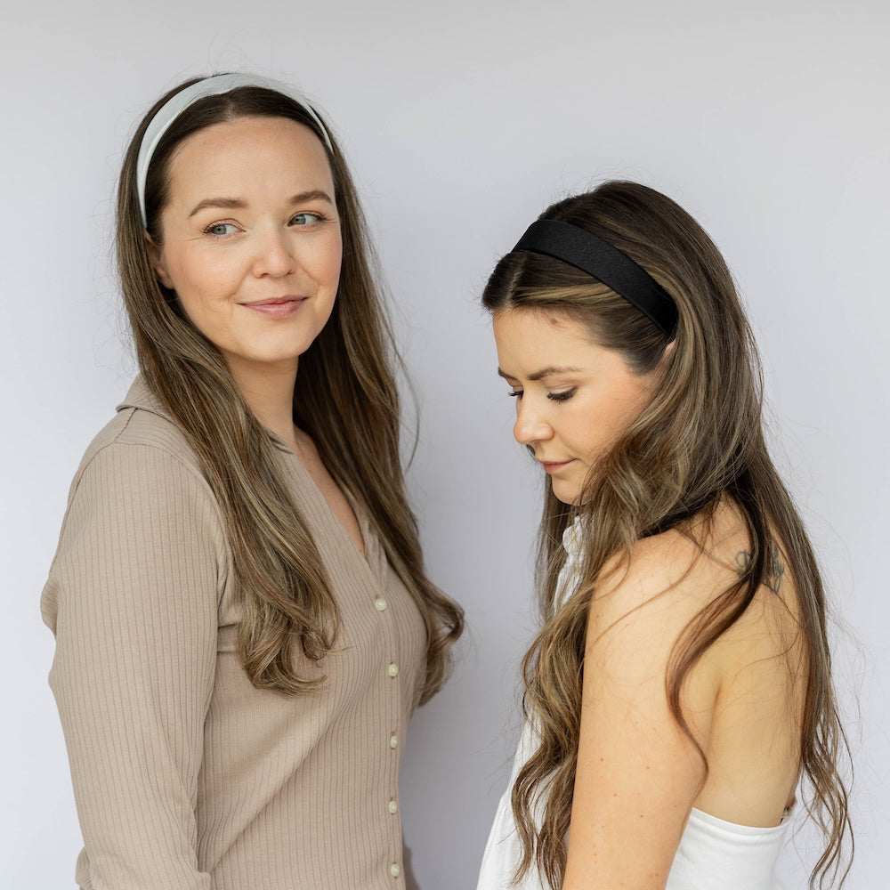 Wide Headband Set - Black + White
