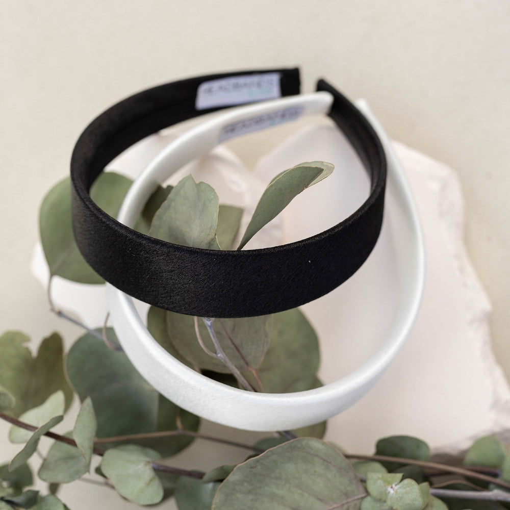 Wide Headband Set - Black + White
