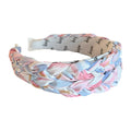 Blushing Braid Headband - Cotton Candy Skies Marble