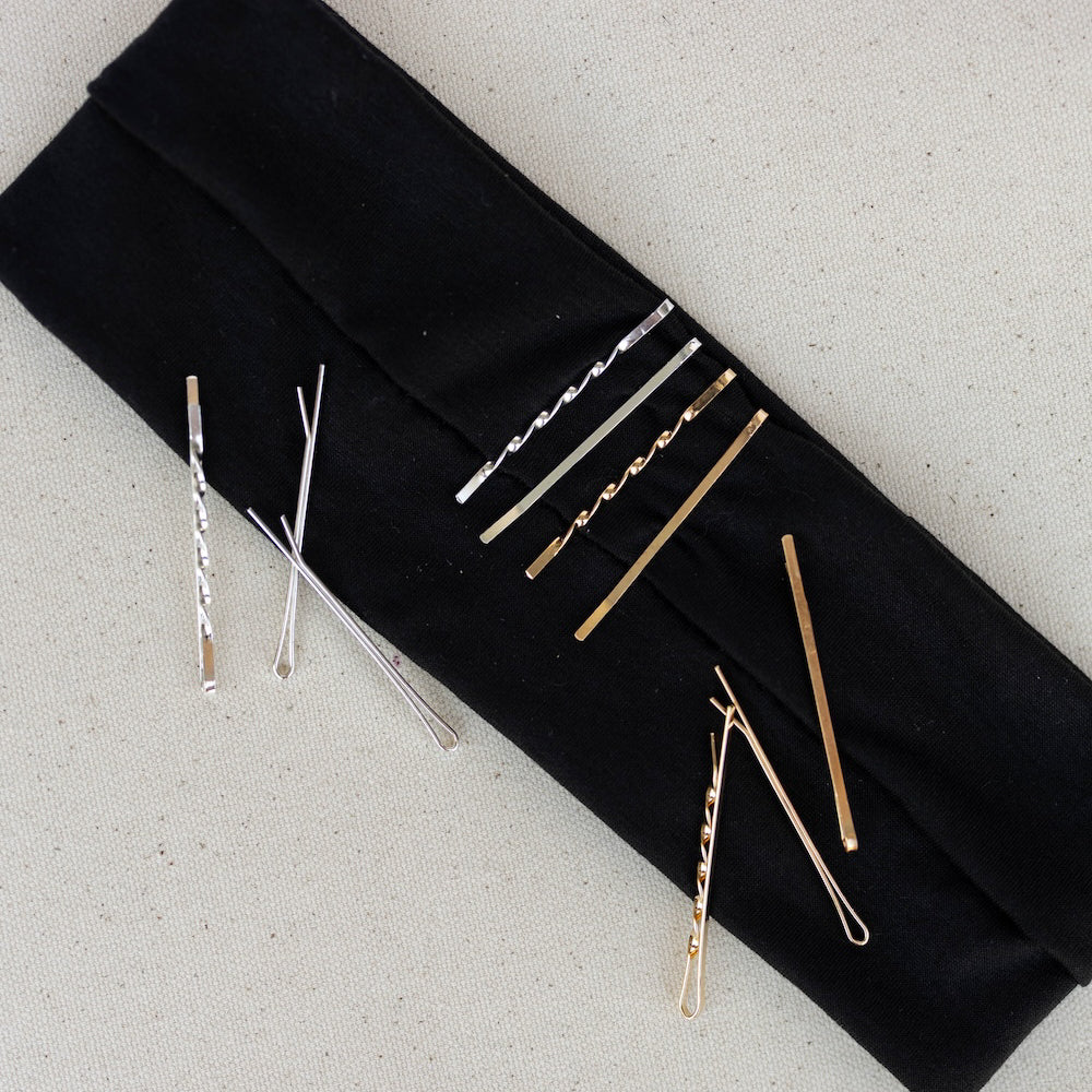 Wide Headwrap Set of 3 - Black + Brown + Beige