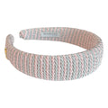 Classic Padded Rope Headband - Pink Grey