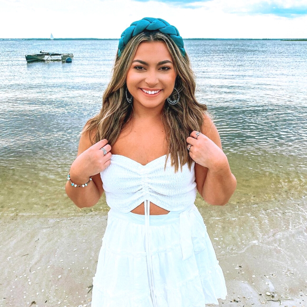 Blair Headband in Teal
