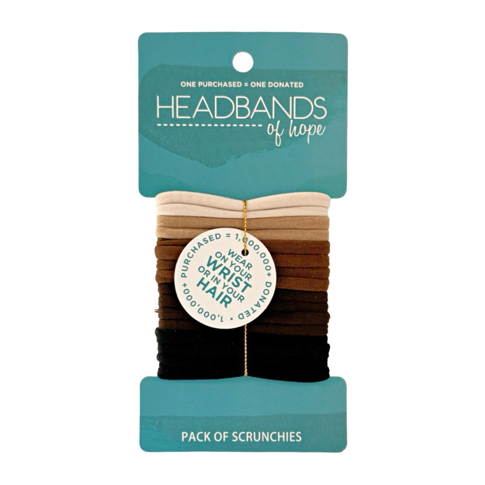 Nylon Hair Ties - 16 pc set - Neutral Set