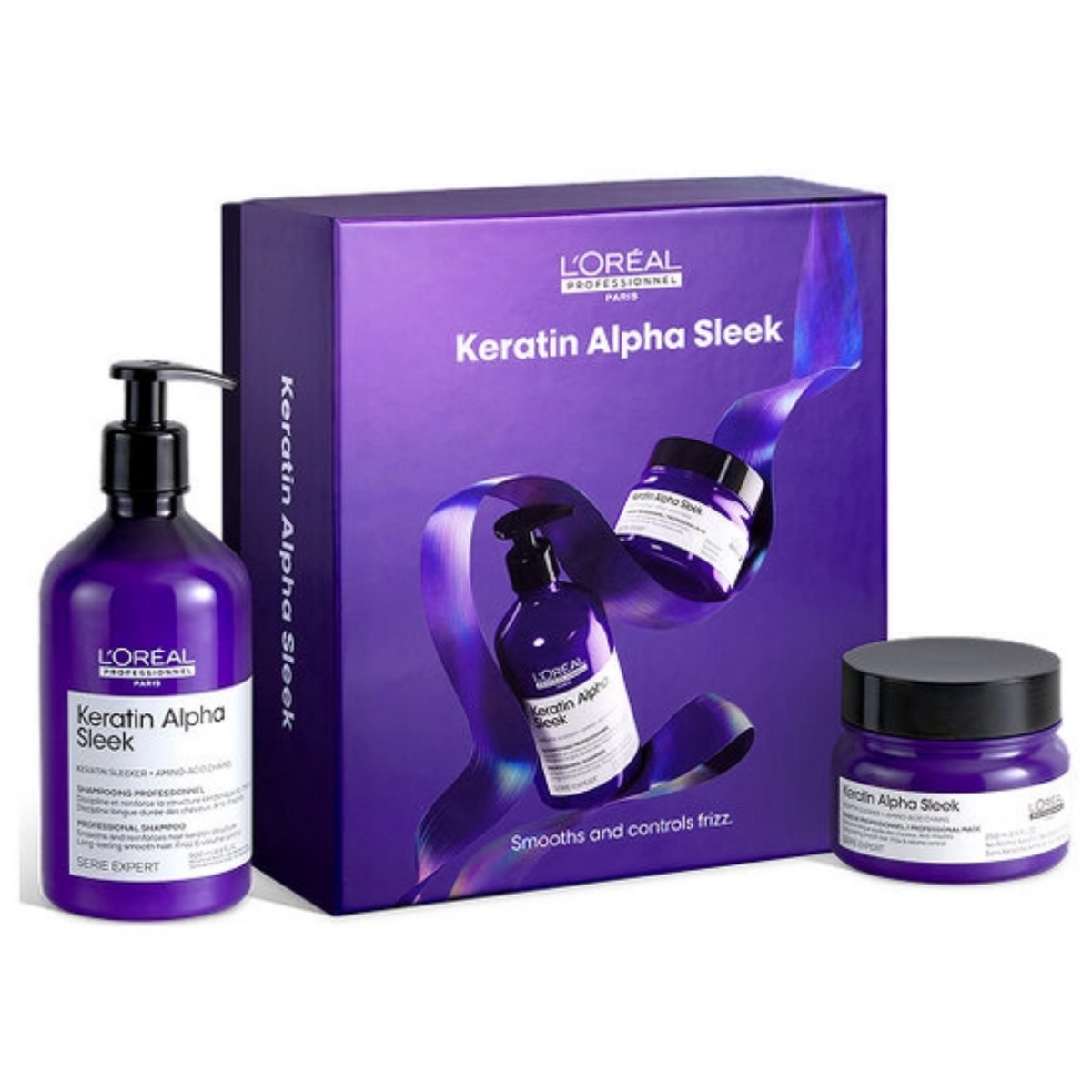L'Oréal Professionnel Keratin Alpha Sleek Ribbons of Joy Holiday Set