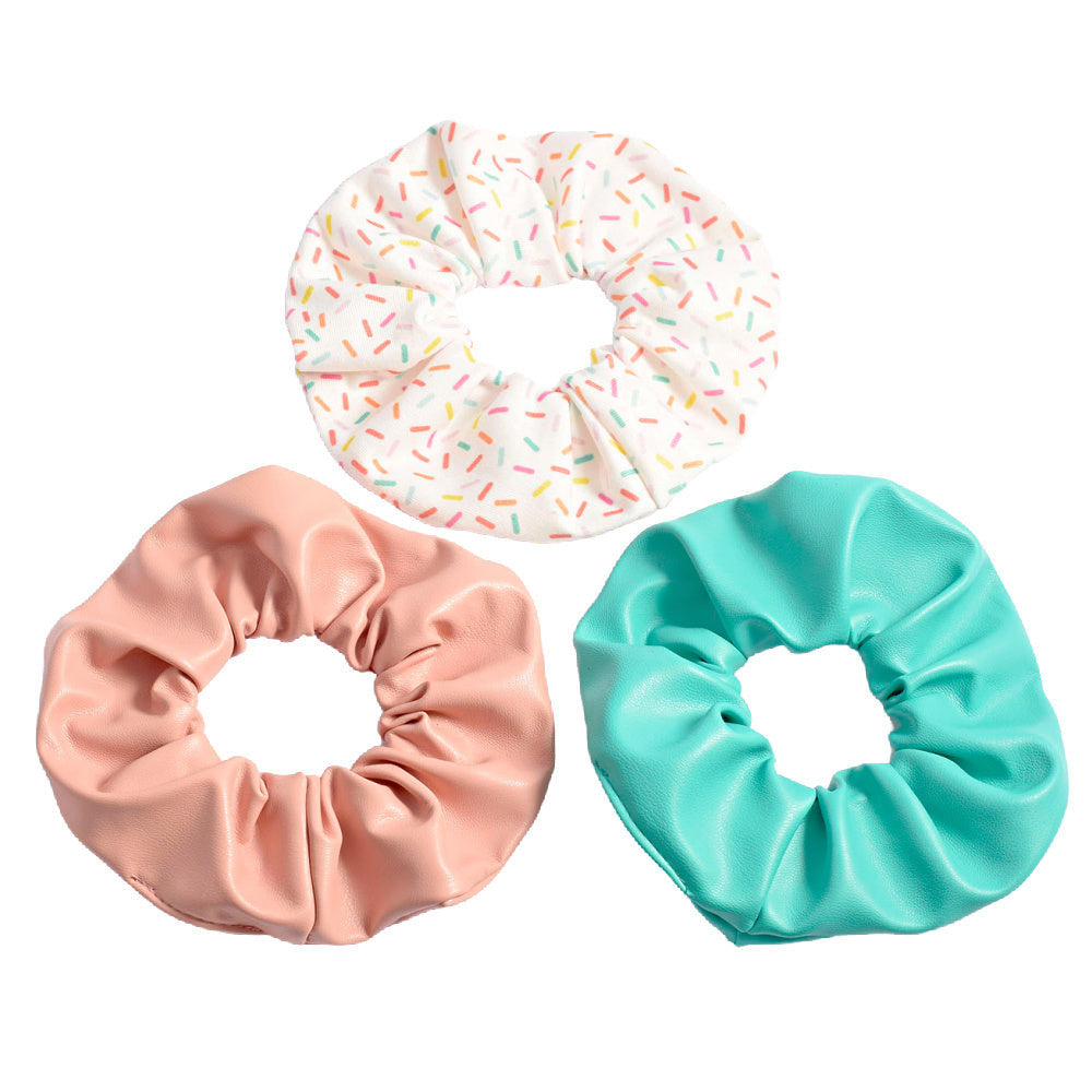 Leather Scrunchie Set - Sprinkles