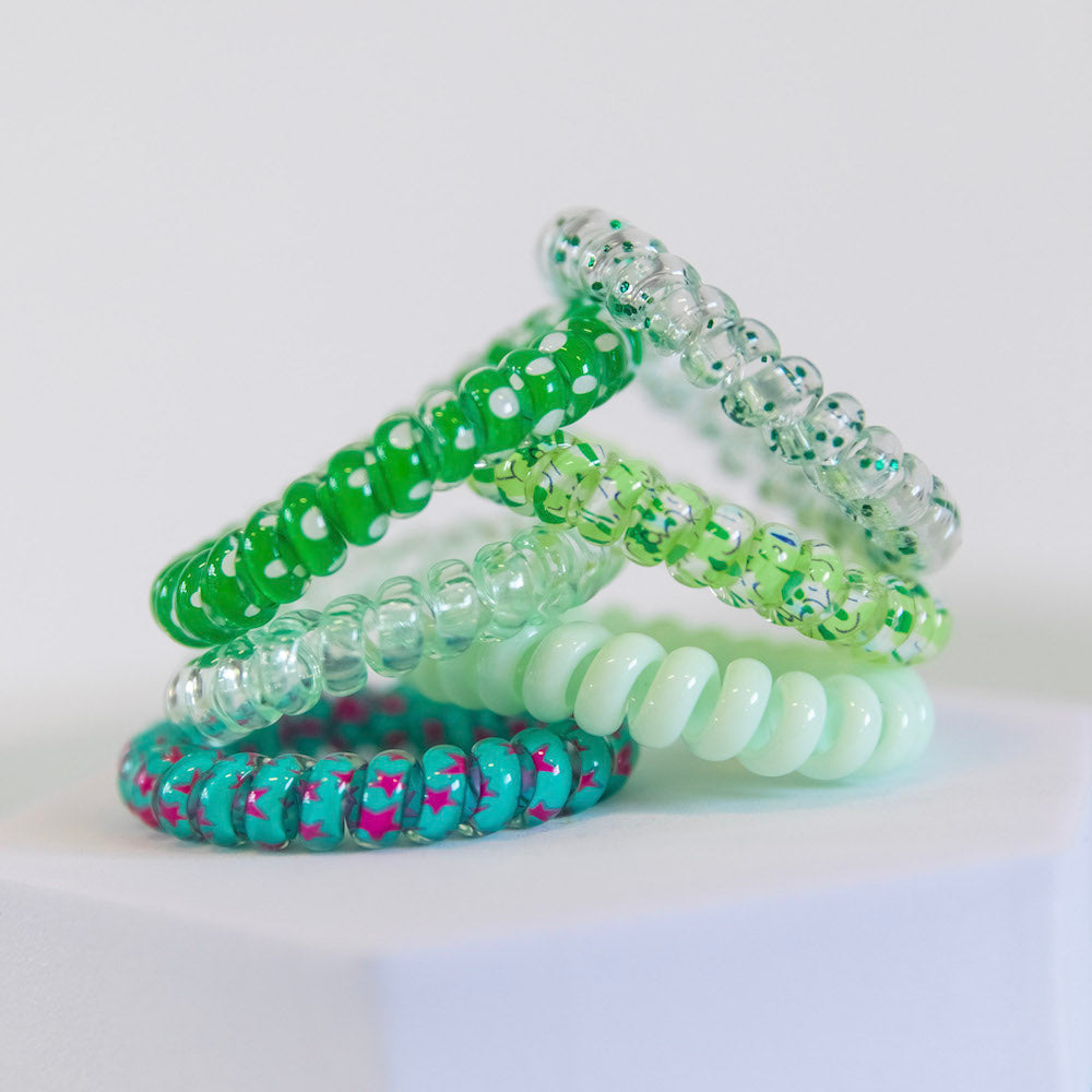 Hair Tie Set - Green Shades