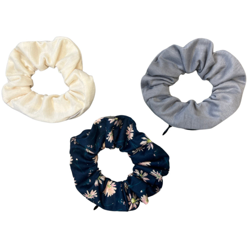 Cotton Zipper Scrunchies Set - Anna's Daisy