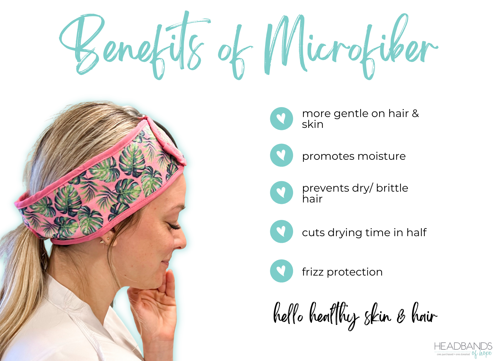 Microfiber Headband + Scrunchie Set - Blush