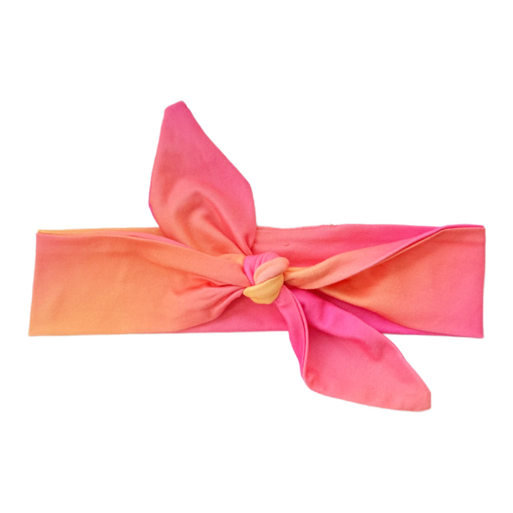 Luxe Bamboo Knotted Headband - Sunset Ombre