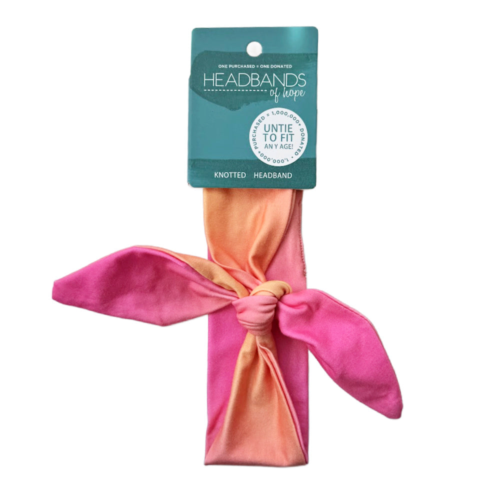 Luxe Bamboo Knotted Headband - Sunset Ombre