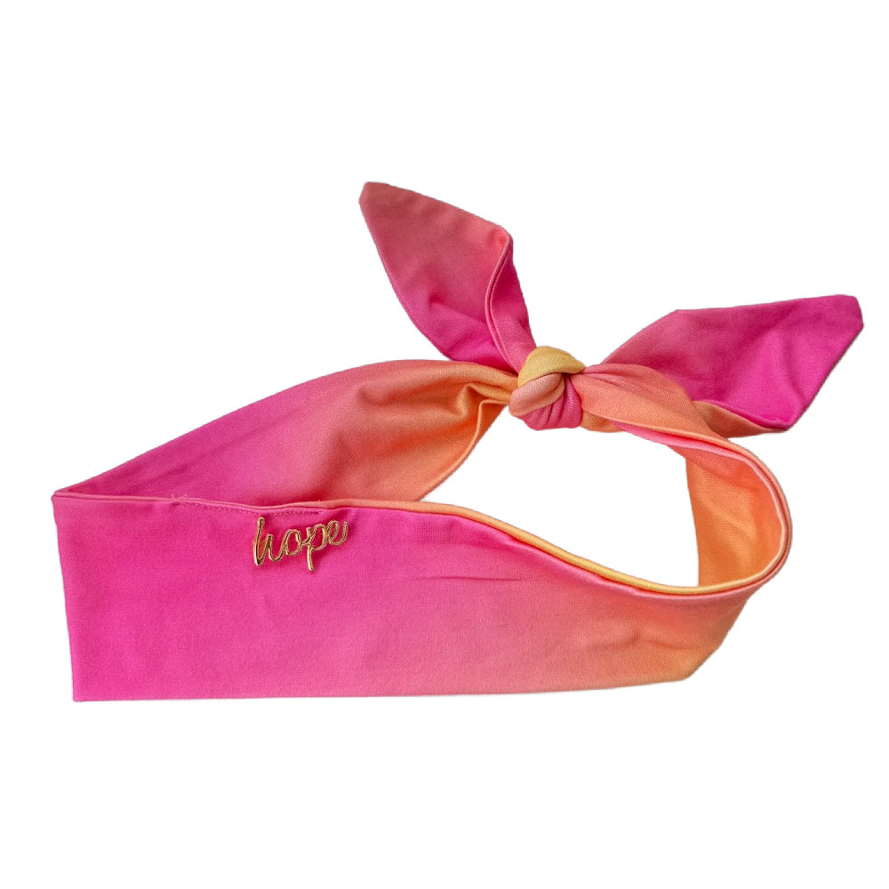 Luxe Bamboo Knotted Headband - Sunset Ombre