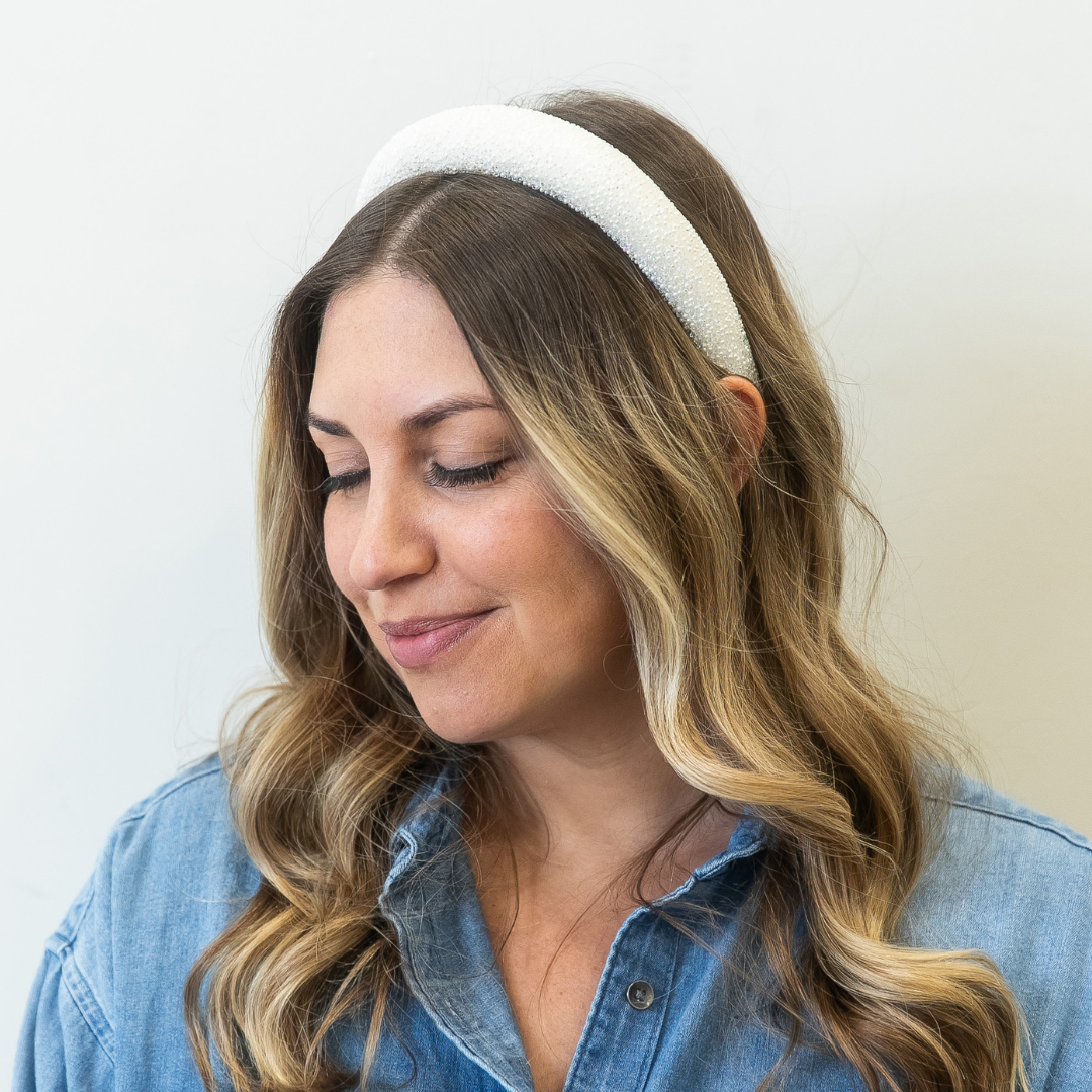 Traditional Headband - White Specs
