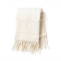 Oversized Fringe Scarf - Ivory