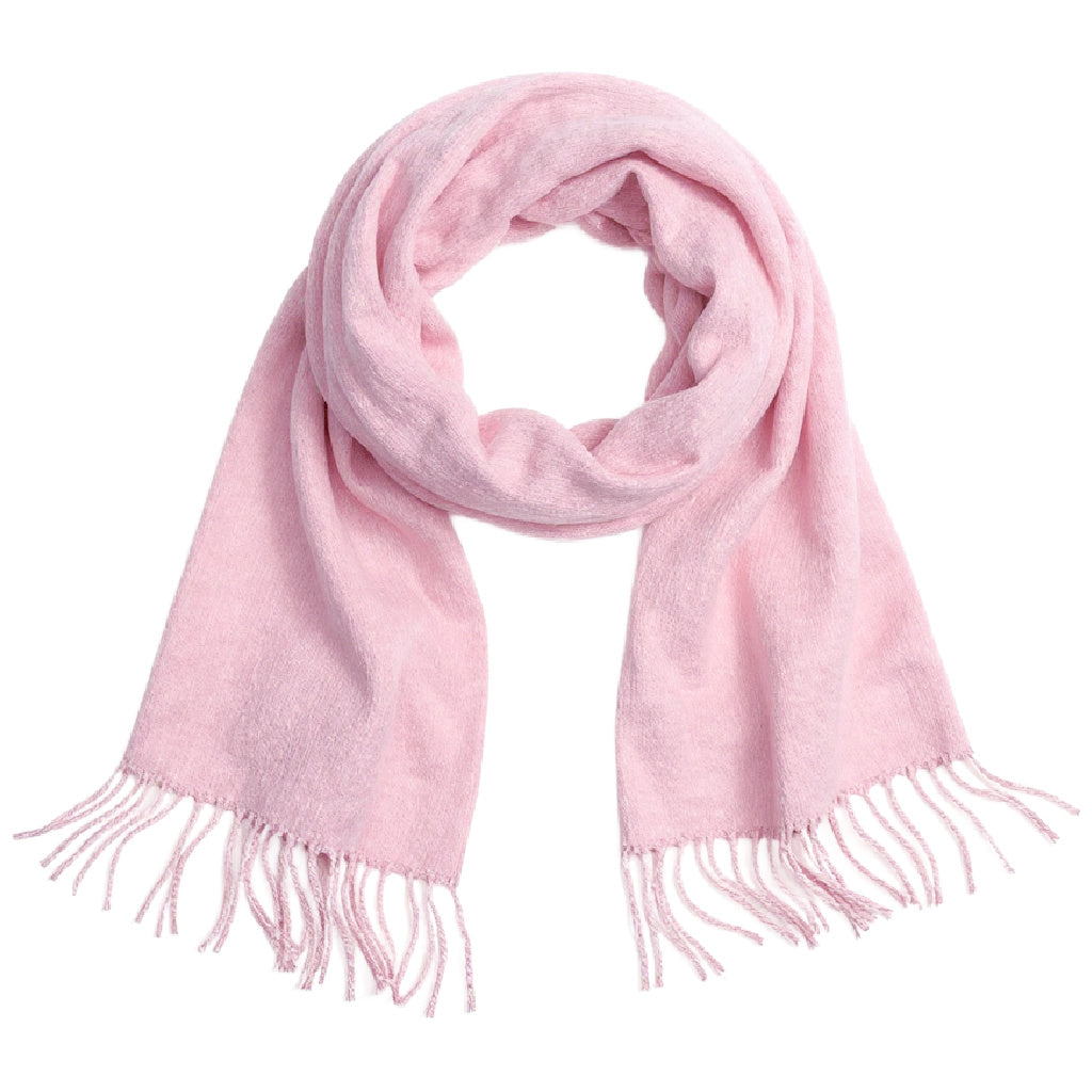 Italian Fringe Scarf - Rose Quartz