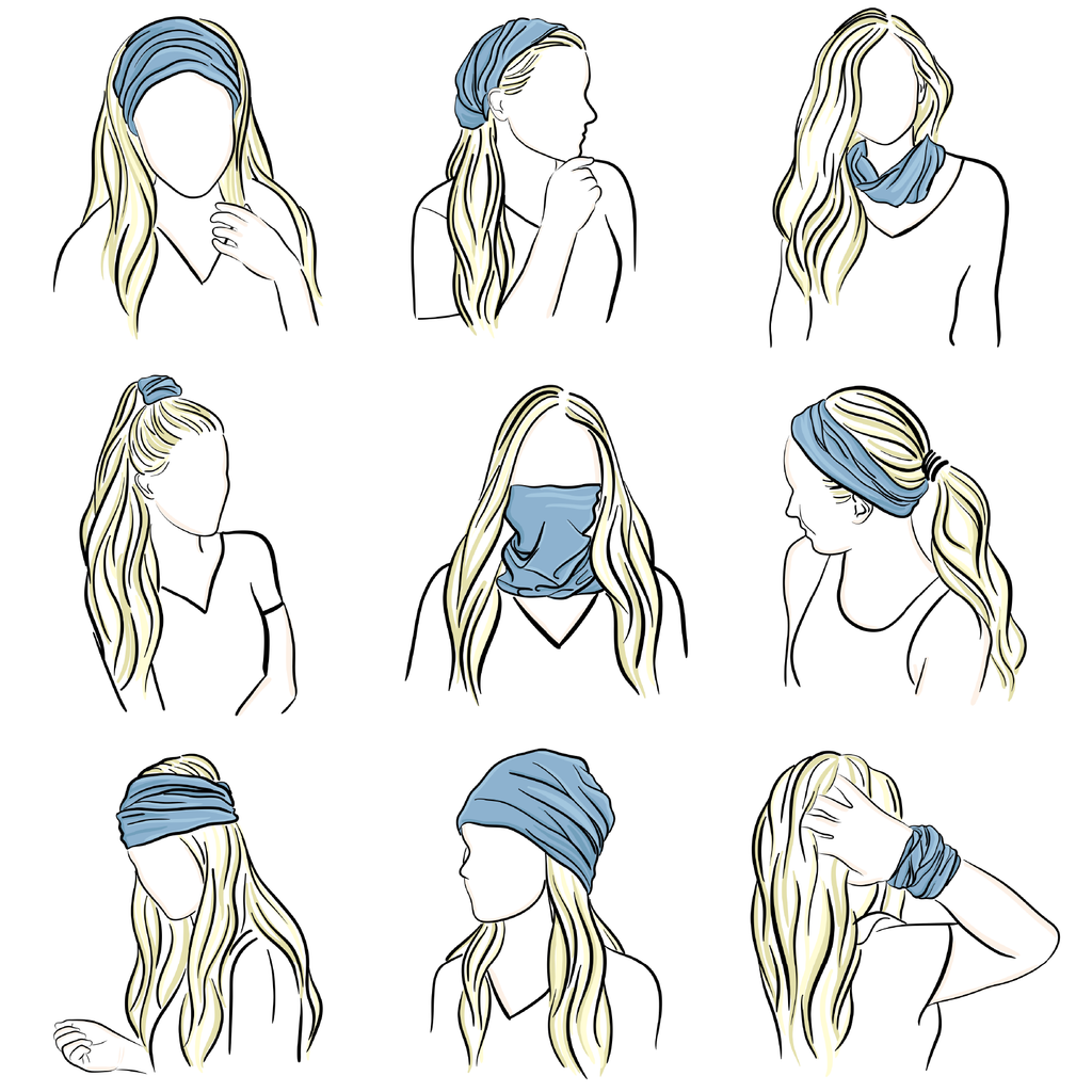 Luxe Tube Turban - Multi Tie Dye